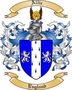 Allie Family Crest from England