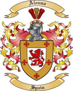 Alonso Family Crest from Spain