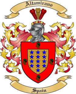 Altamirano Family Crest from Spain2