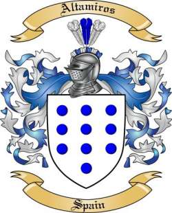 Altamiros Family Crest from Spain
