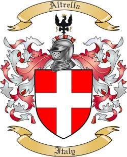 Altrella Family Crest from Italy