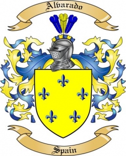 Alvarado Family Crest from Spain