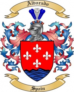 Alvarado Family Crest from Spain2