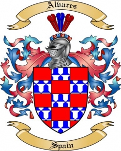 Alvares Family Crest from Spain
