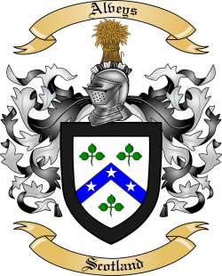 Alveys Family Crest from Scotland