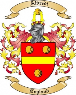Alvredi Family Crest from England