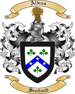 Alwas Family Crest from Scotland