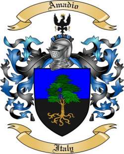 Amadio Family Crest from Italy