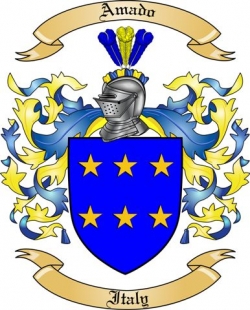 Amado Family Crest from Italy2