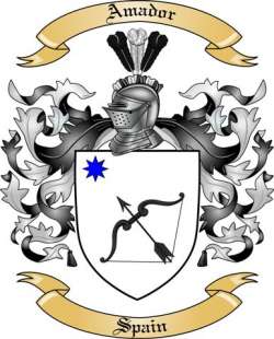 Amador Family Crest from Spain