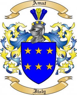 Amat Family Crest from Italy2