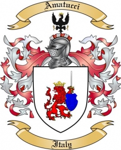 Amatucci Family Crest from Italy