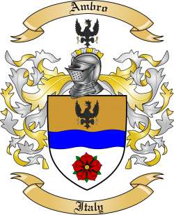 Ambro Family Crest from Italy