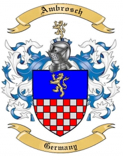 Ambrosch Family Crest from Germany