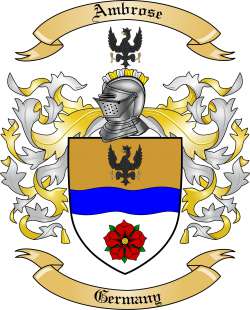 Ambrose Family Crest from Germany