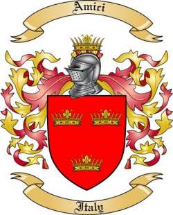 Amici Family Crest from Italy
