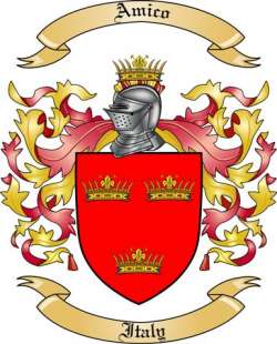 Amico Family Crest from Italy