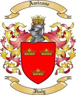 Amicone Family Crest from Italy