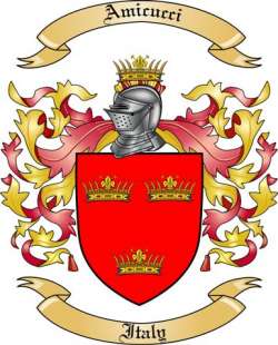 Amicucci Family Crest from Italy