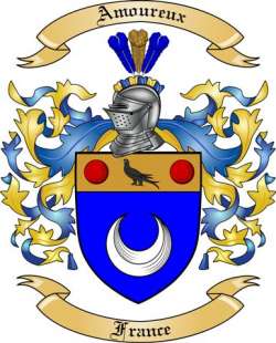 Amoureux Family Crest from France