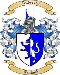 Andersen Family Crest from Finland