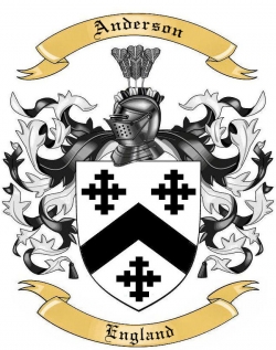 Anderson Family Crest from England