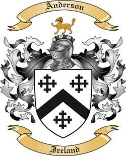 Anderson Family Crest from Ireland
