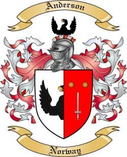Anderson Family Crest from Norway