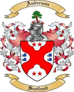 Anderson Family Crest from Scotland