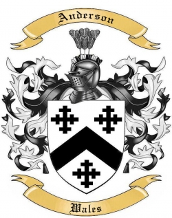 Anderson Family Crest from Wales