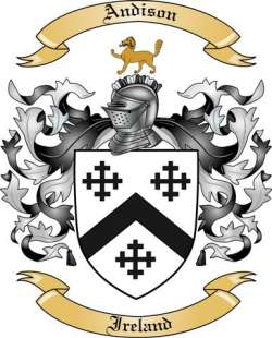 Andison Family Crest from Ireland