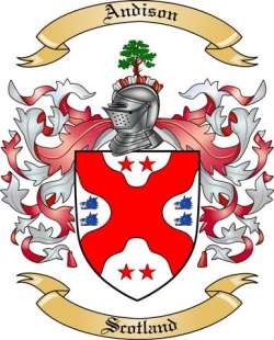 Andison Family Crest from Scotland