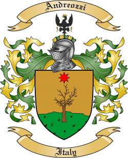 Andreozzi Family Crest from Italy