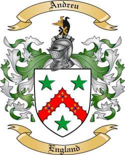 Andreu Family Crest from England
