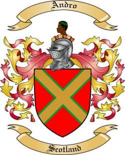 Andro Family Crest from Scotland