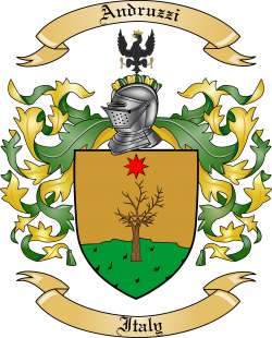 Andruzzi Family Crest from Italy
