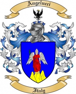 Angelucci Family Crest from Italy