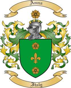Anna Family Crest from Italy