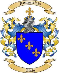 Annunziata Family Crest from Italy