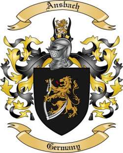 Ansbach Family Crest from Germany