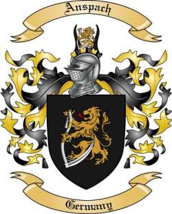 Anspach Family Crest from Germany
