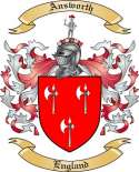 Answorth Family Crest from England