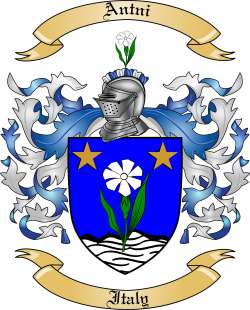 Antni Family Crest from Italy