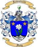 Antonicelli Family Crest from Italy