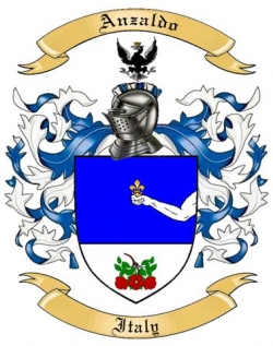 Anzaldo Family Crest from Italy