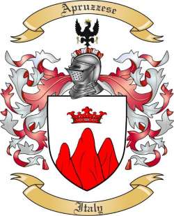 Apruzzese Family Crest from Italy