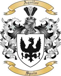 Aquilar Family Crest from Spain
