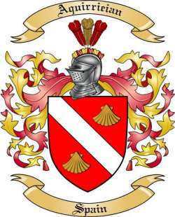 Aquirrieian Family Crest from Spain