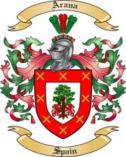 Arana Family Crest from Spain