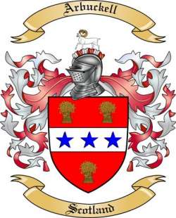 Arbuckell Family Crest from Scotland